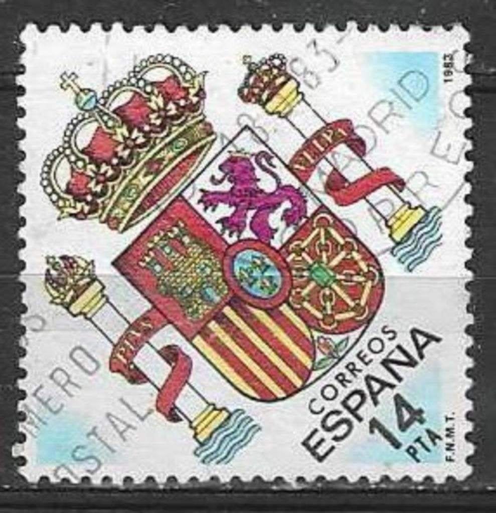 Espagne 1983 - Yvert 2307 - Blason d'Espagne (ST), Envoi, Affranchi