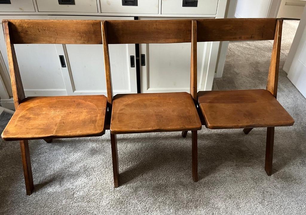 Bioscoop klapstoelen +/- 1920, Antiek en Kunst, Ophalen