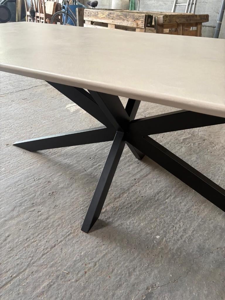 Table à manger élégante en Mortex - 220 x 100 cm (nouveau !), Neuf, Enlèvement, 200 cm ou plus, Cinq personnes ou plus