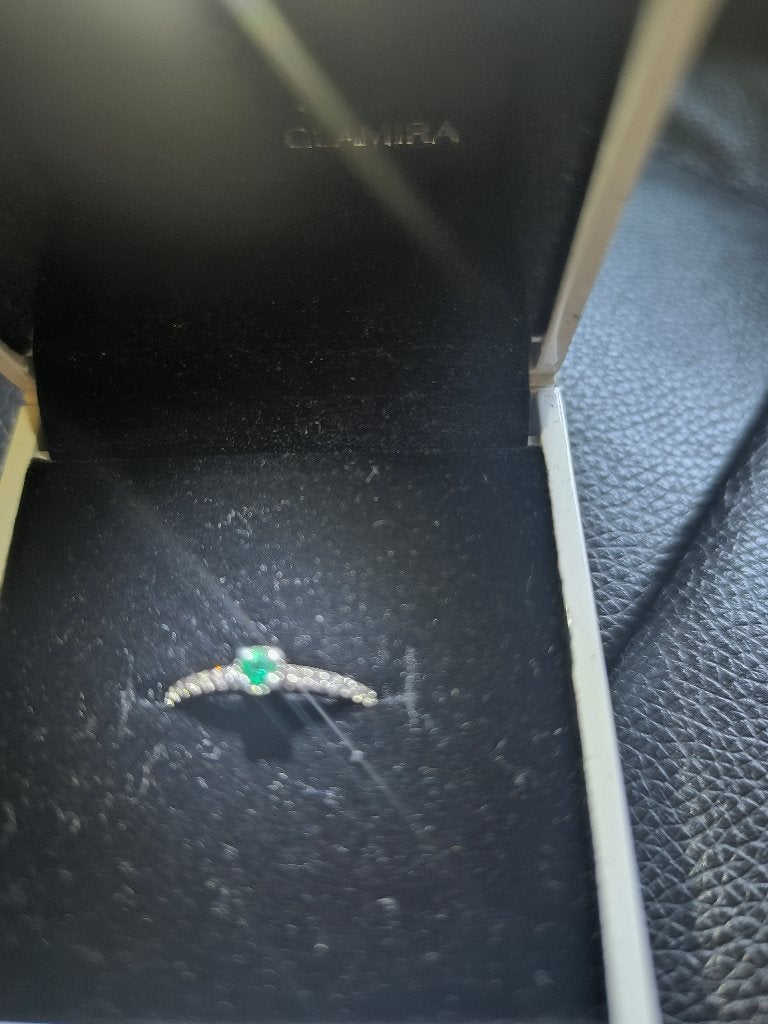 Bague argent et hemerode, Bijoux, Sacs & Beauté, Bagues, Neuf, Enlèvement, Argent, Autres matériaux