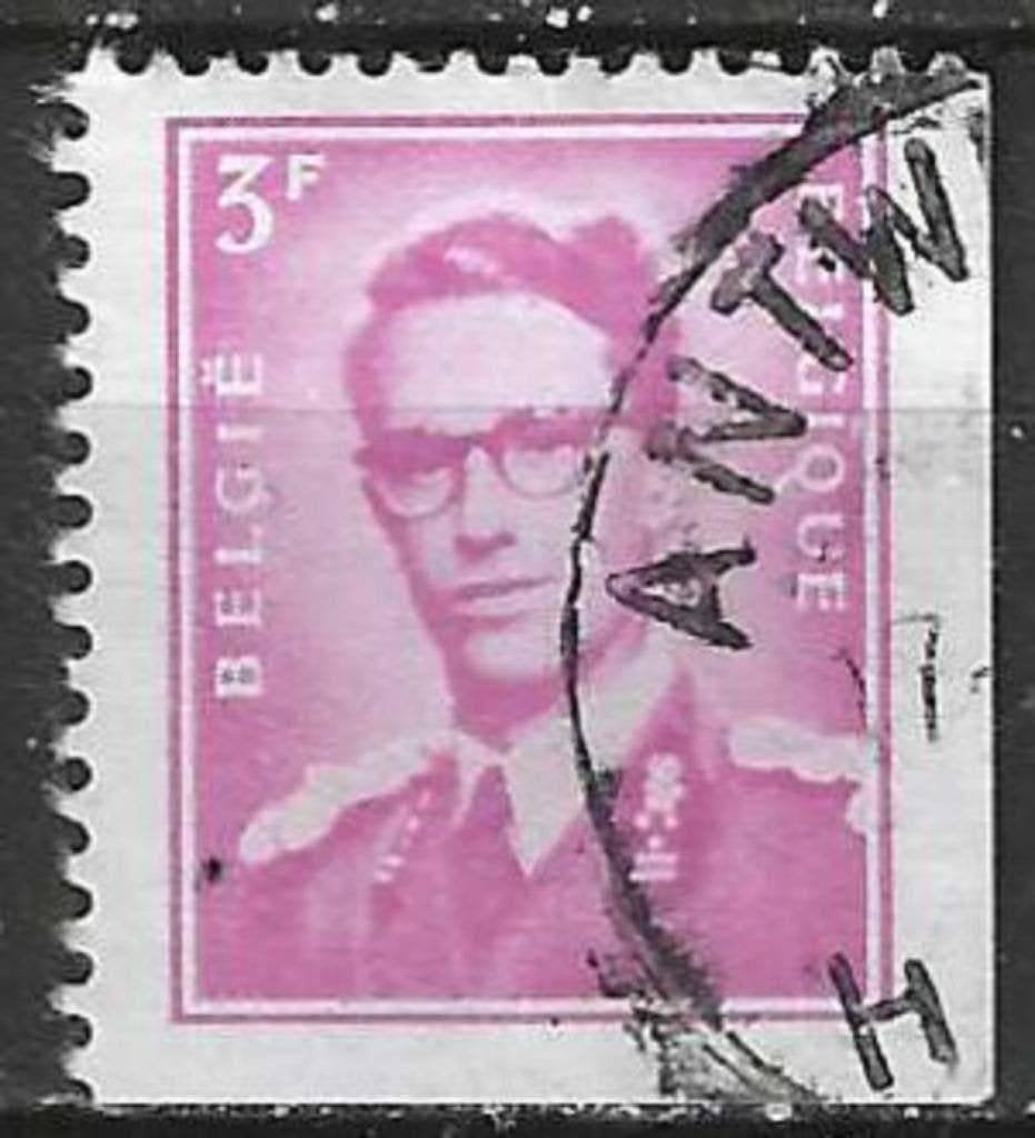 Belgie 1969 - Yvert 1485 /OBP 1485 RO - Boudewijn (ST), Postzegels en Munten, Verzenden, Gestempeld, Gestempeld, Koninklijk huis