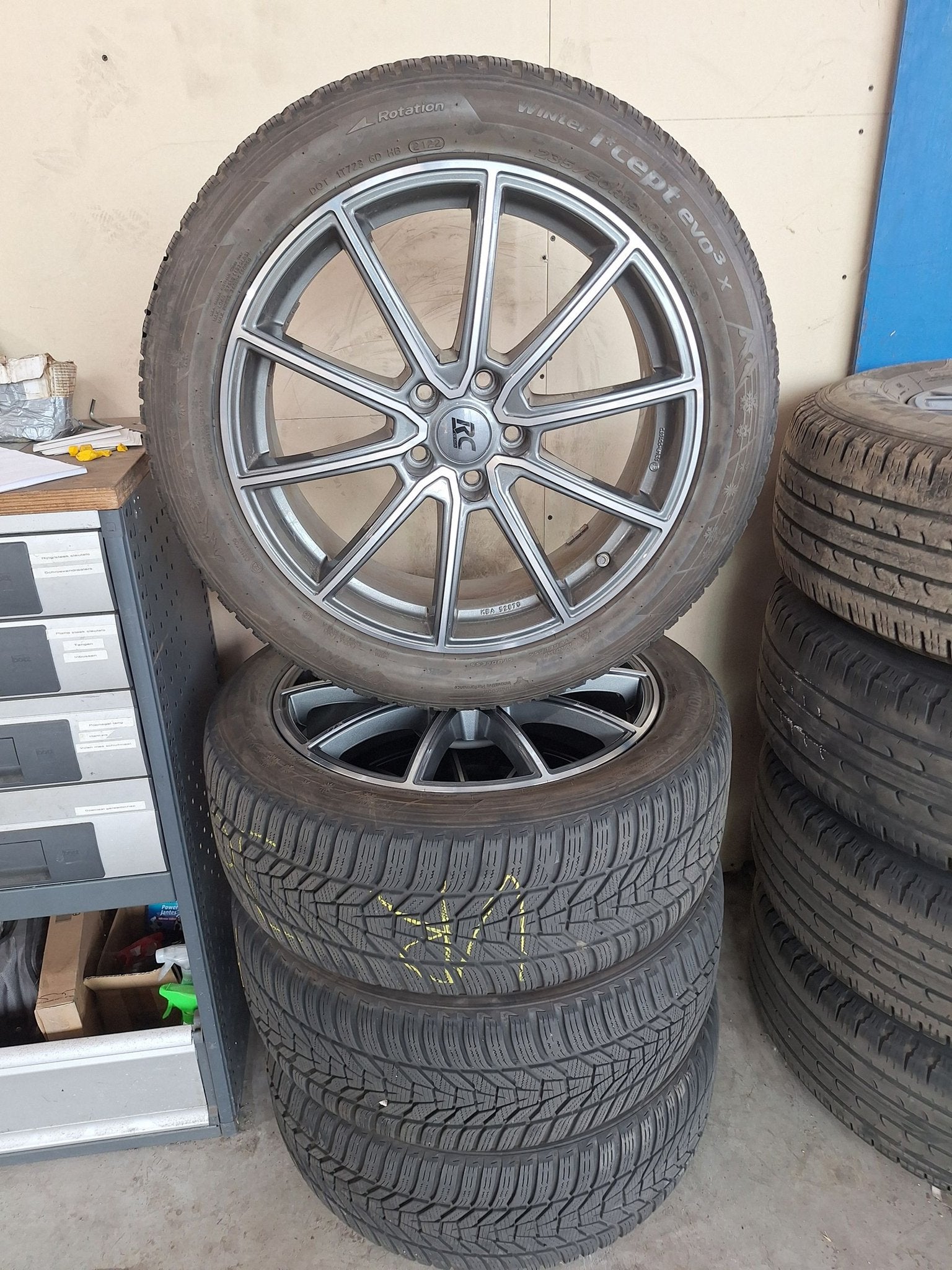 Hyundai Tucson Winterset 19 Inch, Auto-onderdelen, Banden en Velgen, Gebruikt, -, -, Banden en Velgen