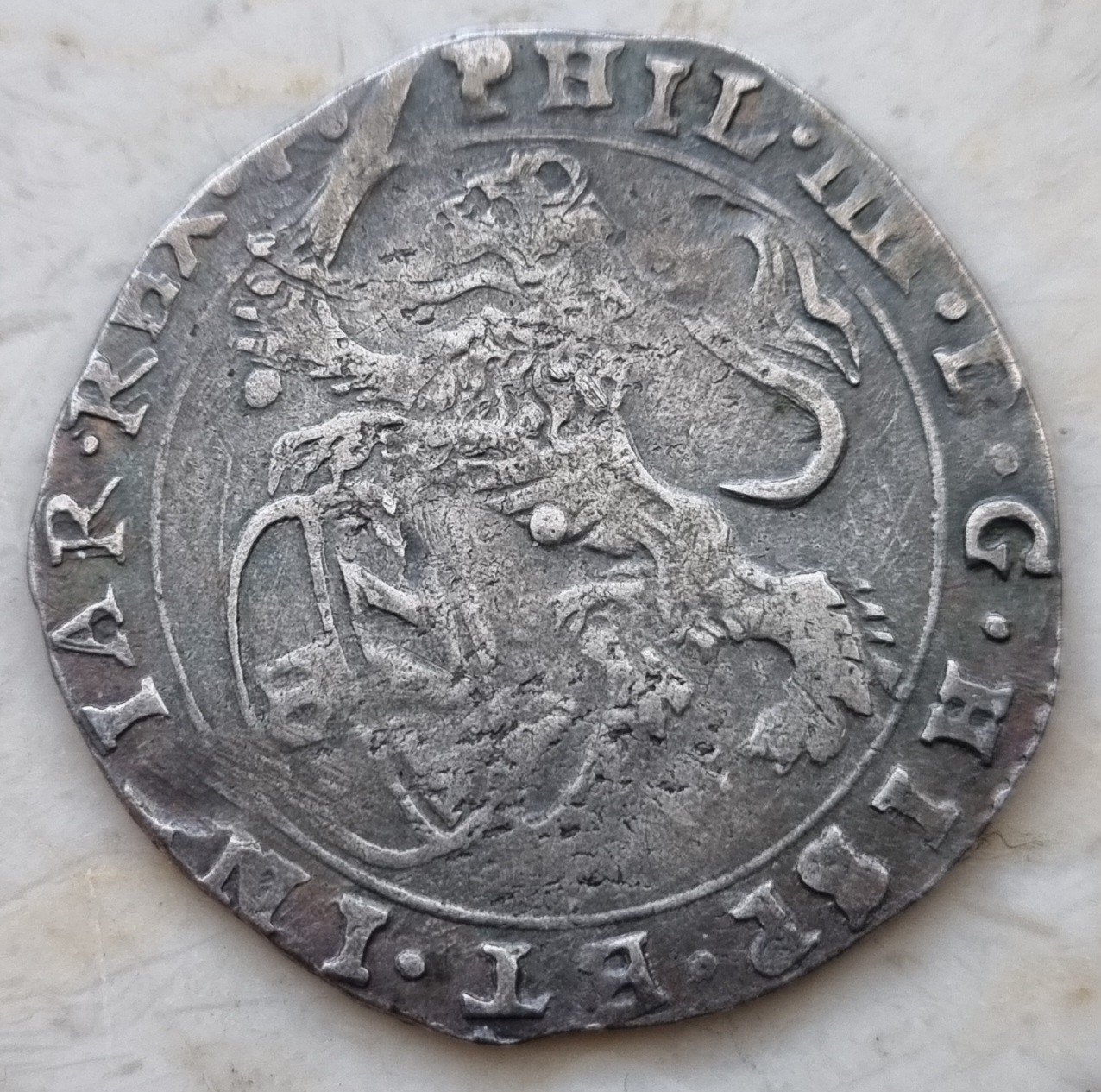 Schelling 1623 (Brugge) Philips IIII, Timbres & Monnaies, Enlèvement ou Envoi, Monnaie en vrac, Argent