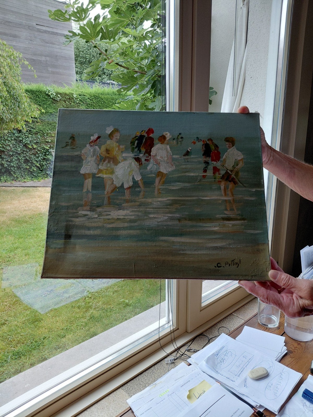 schilderij Pothast, Ophalen, Maritiem / water, Doek, Impressionistisch
