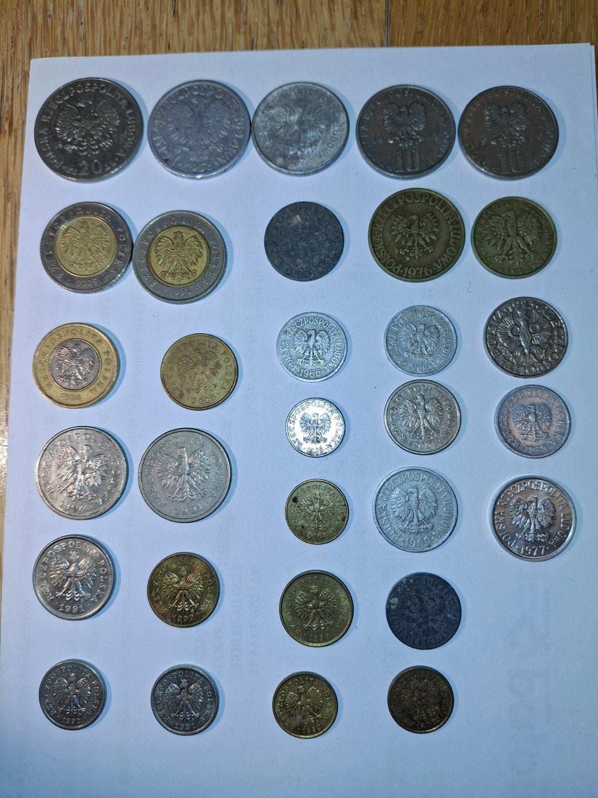 Pièces de Pologne, Enlèvement ou Envoi, Monnaie