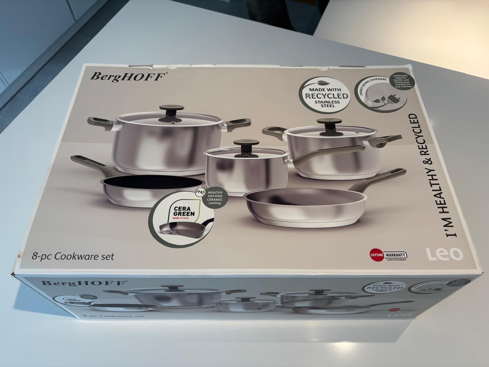Berghoff nieuwe pottenset., Elektronische apparatuur, Kookplaten, Ophalen, Zo goed als nieuw, Gas