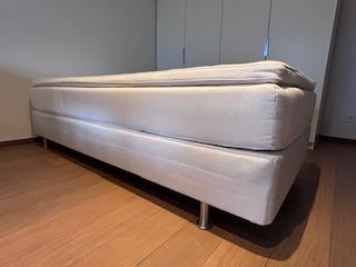 Boxspring 200x90, Huis en Inrichting, Ophalen, 90 cm, Eenpersoons, Zo goed als nieuw