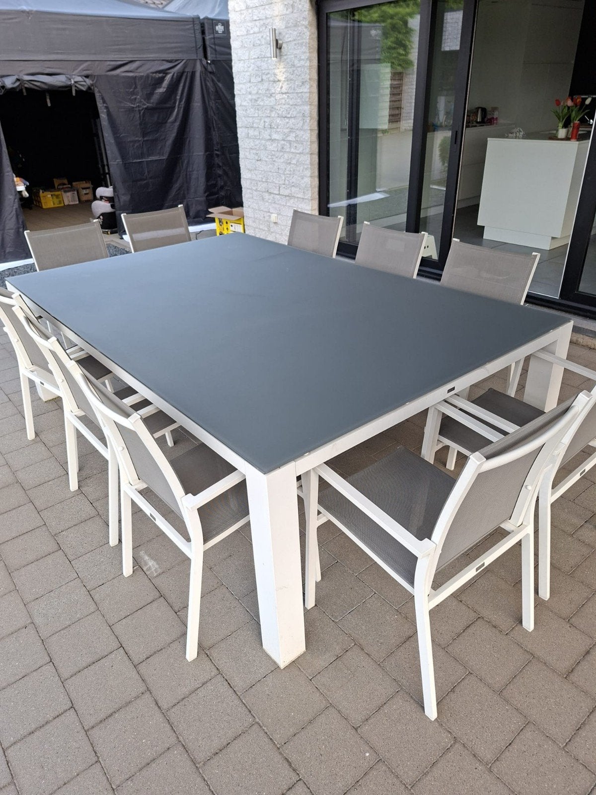 Tuintafel en stoelen, Tuin en Terras, Ophalen