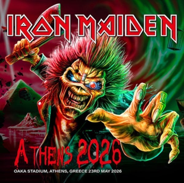 2 CD's - IRON  MAIDEN - Live Athens 2026, Import, Album live, Neuf, dans son emballage, Heavy metal