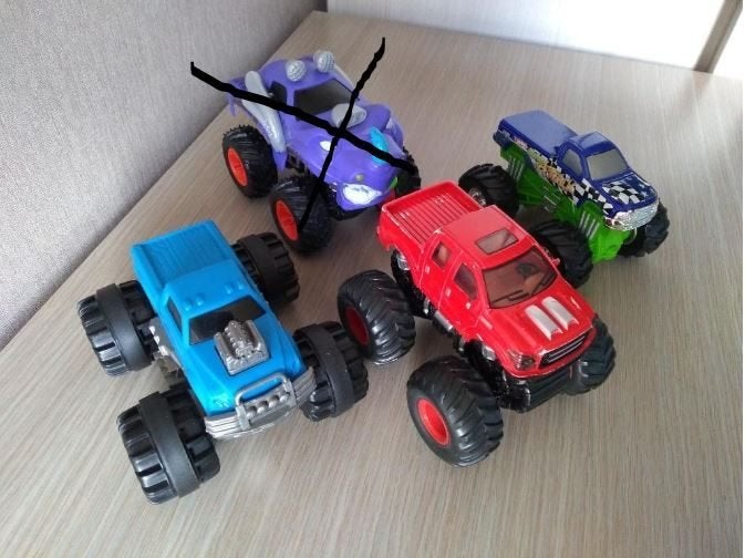 ☼ set monstertrucks, Kinderen en Baby's, Ophalen of Verzenden, Gebruikt