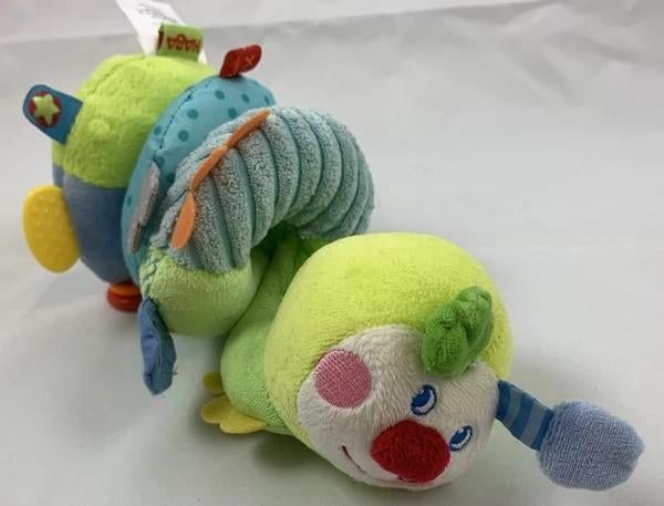 Haba Activiteitenspiraal Rups Knuffel Kinderwagen, Verzenden, Zo goed als nieuw, Babygym