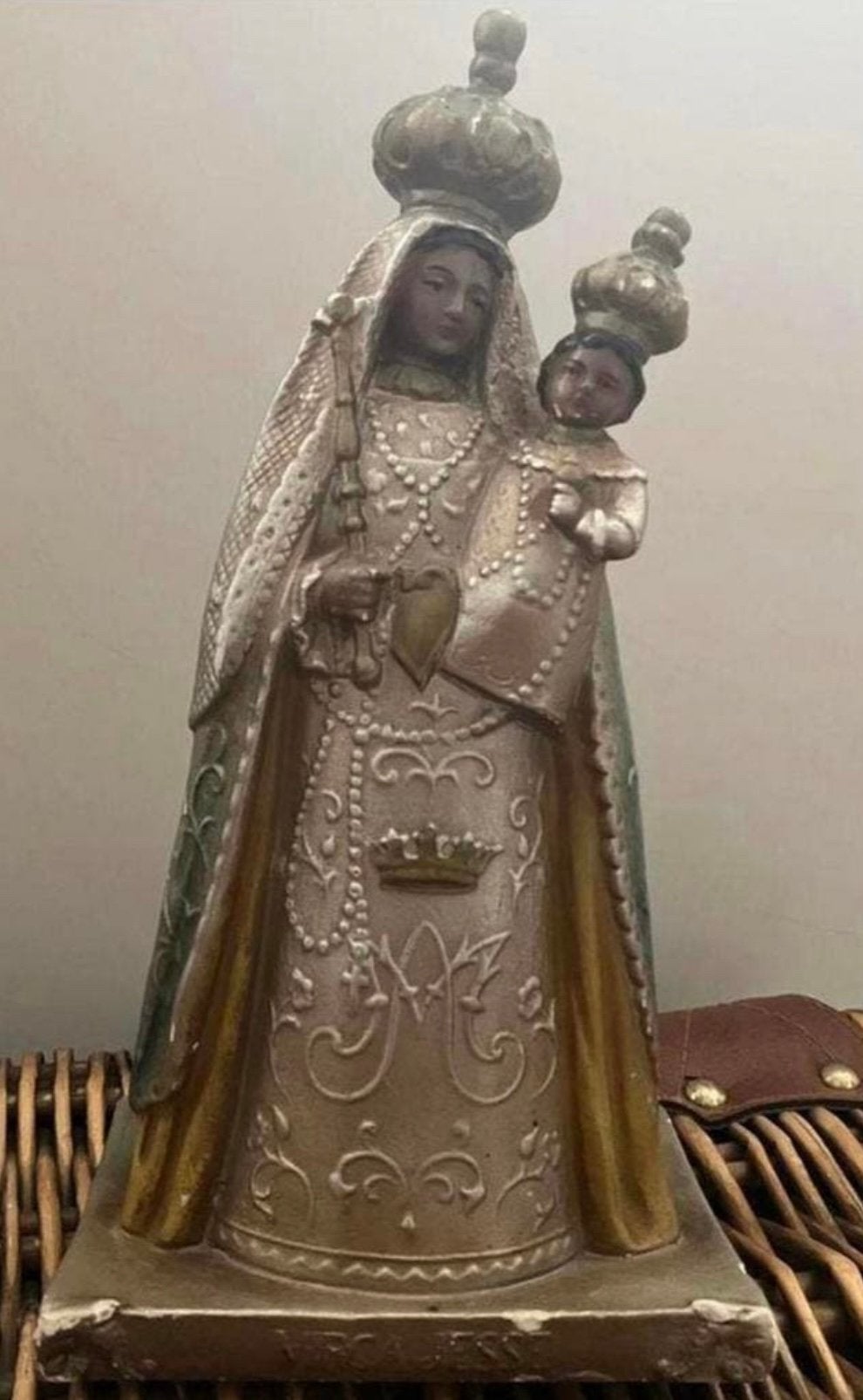 MARIA MET HAAR ZOON,HASSELT ANTIEK PORSELEIN!ZELDZAAM!!!, Antiek en Kunst, Antiek | Religieuze voorwerpen, Ophalen of Verzenden