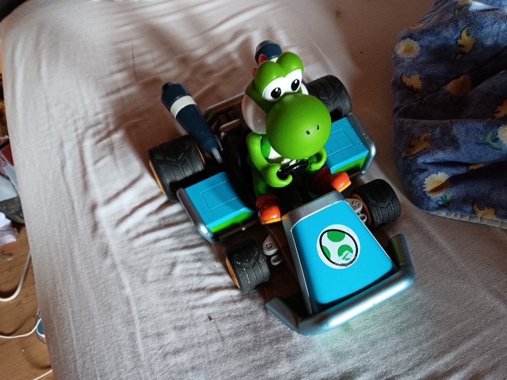 Yoshi speelgoedauto, Ophalen, Gebruikt