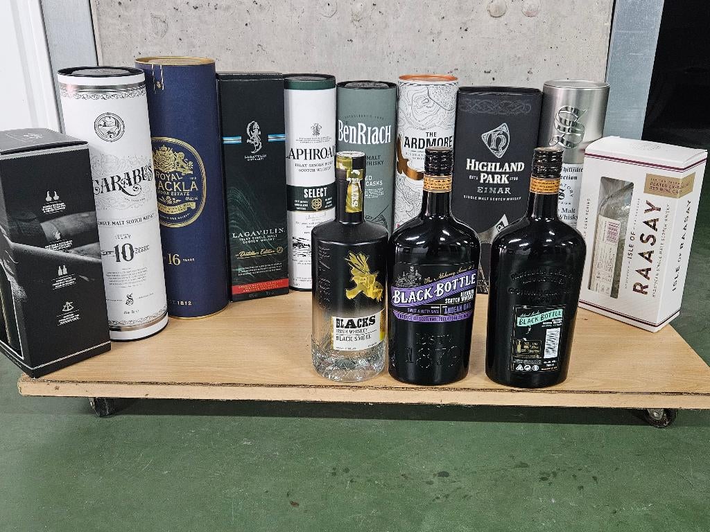 whiskyflessen, Verzamelen, Glas en Drinkglazen, Ophalen, Gebruikt, Overige typen