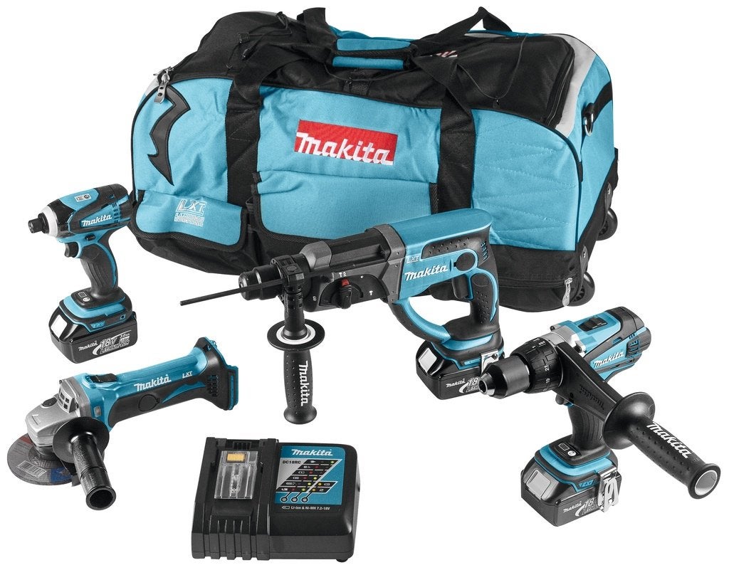 MAKITA DLX4017 18V LXT ACCU BOOR SLAGSCHROEF HAAKSE SLIJPER, Enlèvement ou Envoi, Neuf, 700 à 1000 watts, Meuleuse d'angle