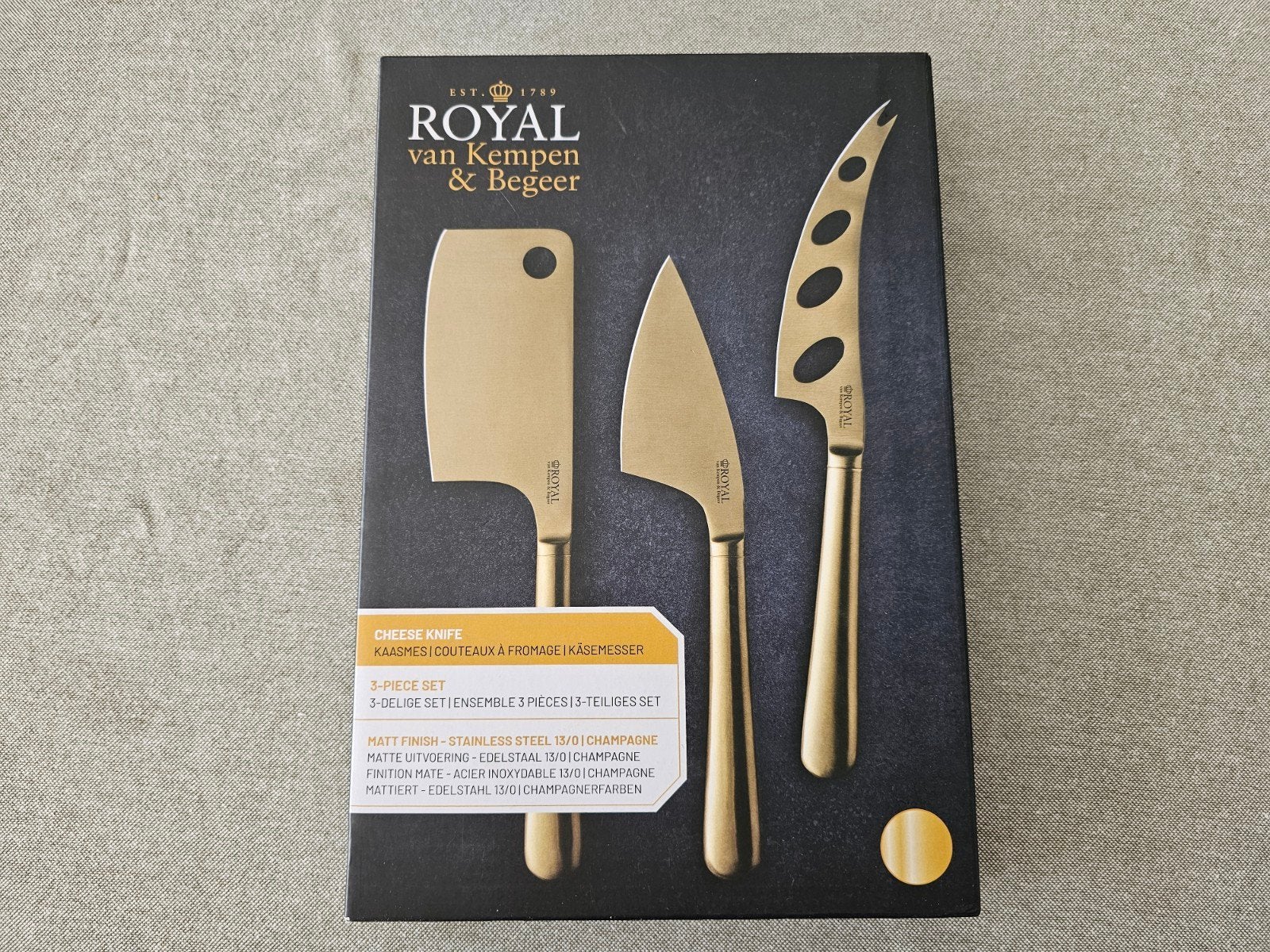 Royal, couteau à fromage, Enlèvement ou Envoi, Fourchette de table, Inox ou Chrome, Neuf