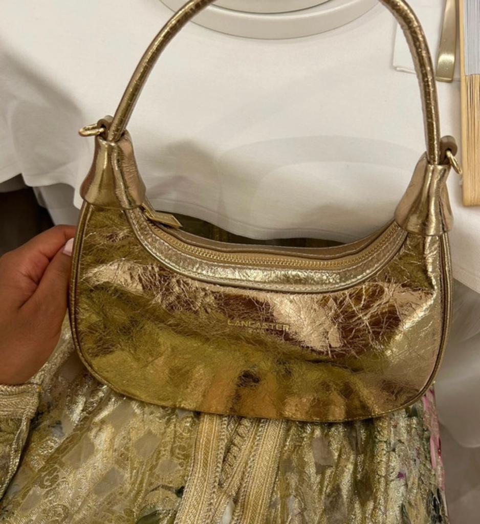 Sac à mains cuir doré Lancaster, Bijoux, Sacs & Beauté, Enlèvement ou Envoi, Cuir