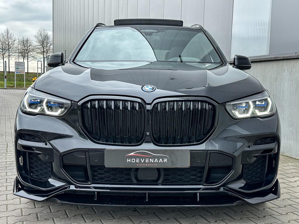 BMW X5 45e M-Sport 394Pk HK Laser Performance Lucht Pano 22I, Auto's, BMW, Gebruikt, Multifunctioneel stuurwiel, Zwart, 5 zetels