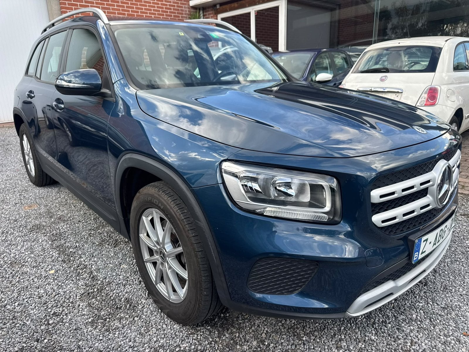 Mercedes-Benz GLB 180CDI, Auto's, 4 cilinders, https://public.car-pass.be/vhr/d7448cda-c04d-4b8c-bf62-52ad0a172582, Blauw, Leder en Stof
