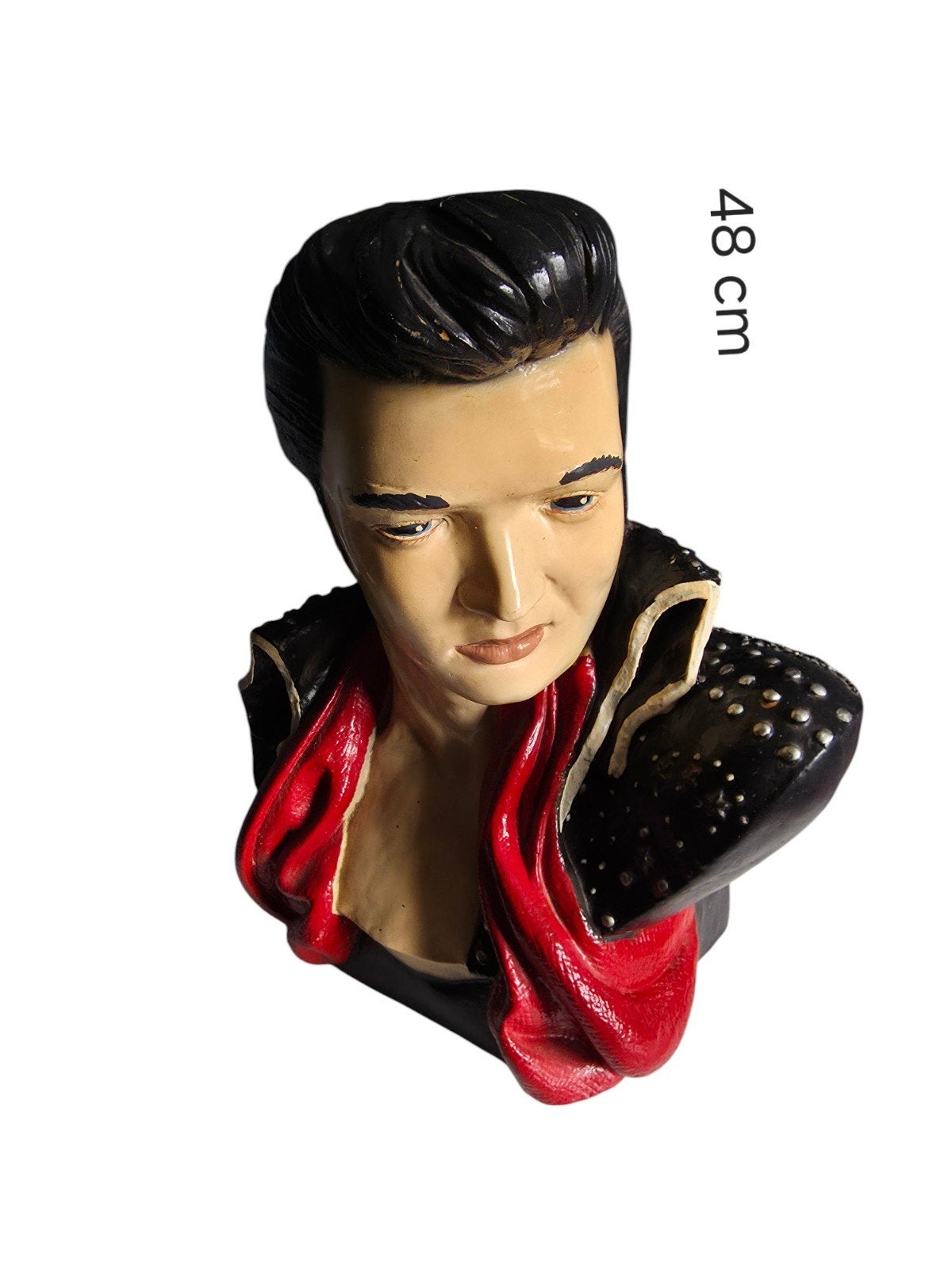 Vintage borstbeeld van Elvis Presley in hars, Ophalen of Verzenden