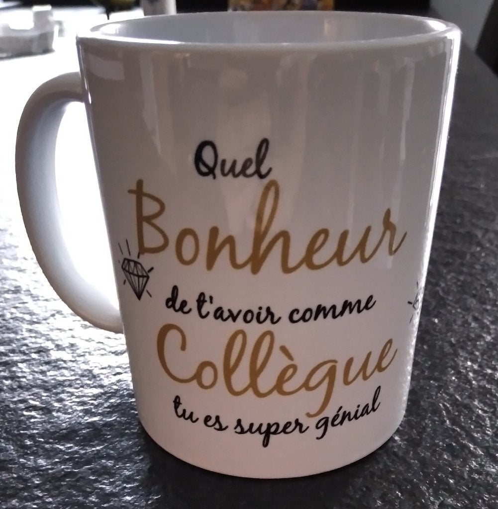 Tasse avec des inscriptions, Maison & Meubles, Cuisine | Vaisselle, Neuf, Enlèvement, Classique, Porcelaine