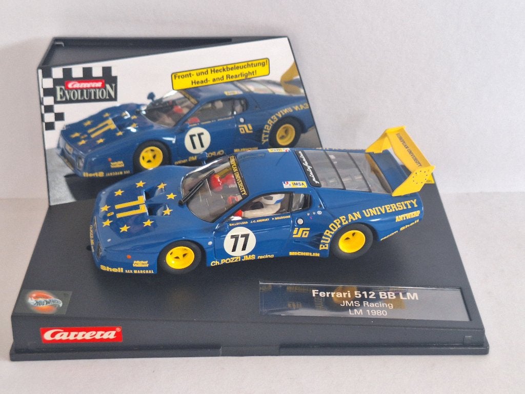 Carrera Evolution Ferrari 512 BB LM JMS Racing LM1980 27126, Kinderen en Baby's, Speelgoed | Racebanen, Racebaan, Carrera, Nieuw