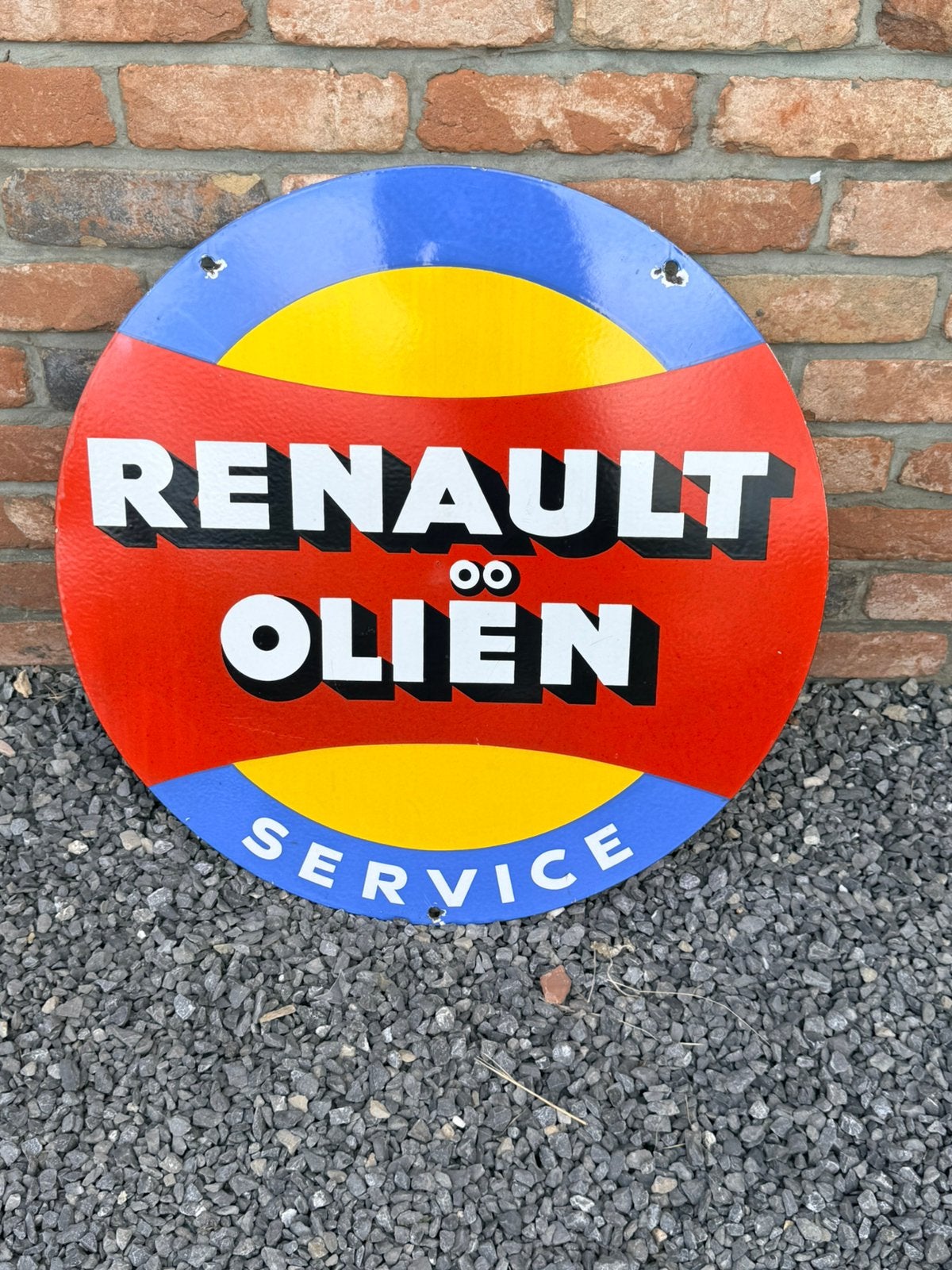 Plaque émaillée Renault, Enlèvement ou Envoi, Comme neuf