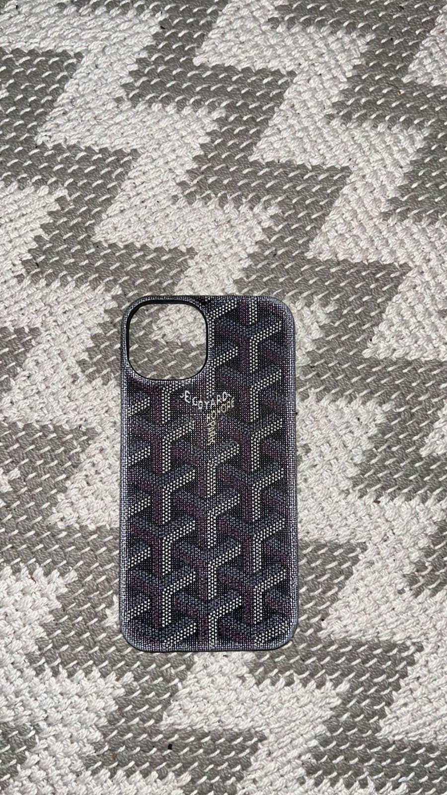 black Goyard Phone Case IPhone 13, Télécoms, IPhone 13, Housse ou Sac, Protection intégrale, Utilisé