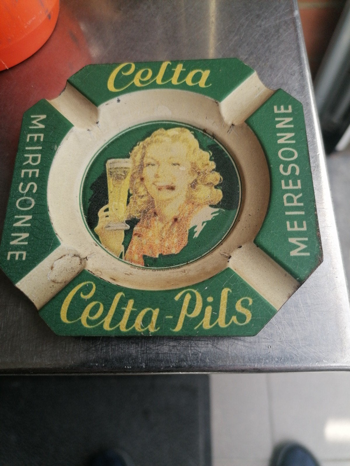 oud asbakje Celta pils, Ophalen of Verzenden