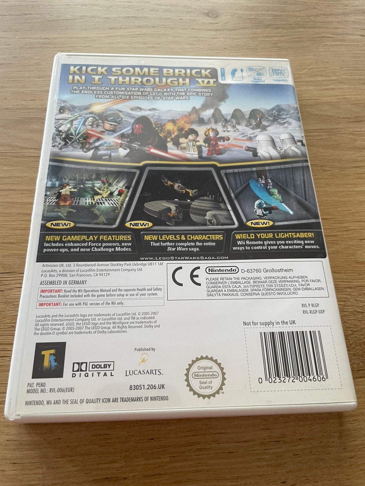 WII LEGO STAR WARS THE COMPLETE SAGA, Verzenden, Zo goed als nieuw