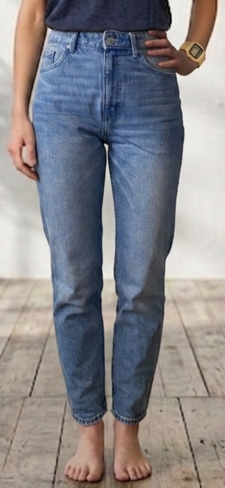 Mom-cut jeans voor dames, maat S, Kleding | Dames, Ophalen of Verzenden, Zo goed als nieuw, Blauw