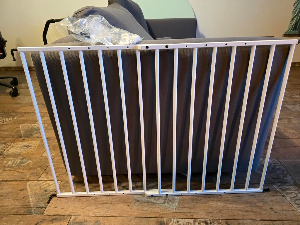 Deur of traphekje metaal wit 75 tot 102,5 cm, Enlèvement