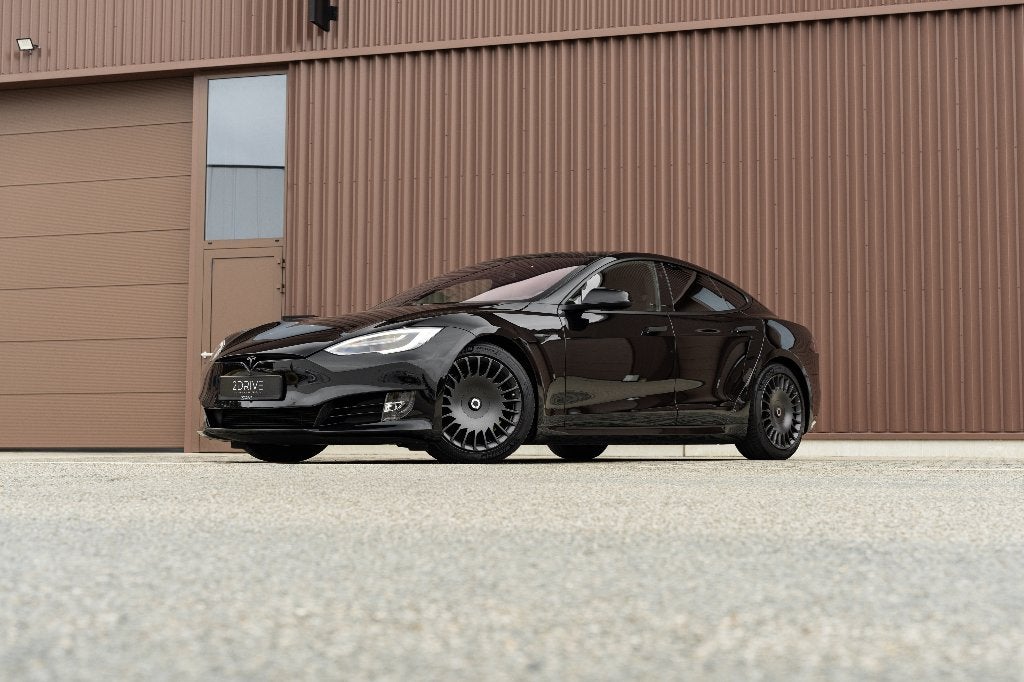 Tesla Model S 100 kWh Dual Motor Long Range | Aero Razor, Auto's, 398 kW, Model S, Zwart, Leder