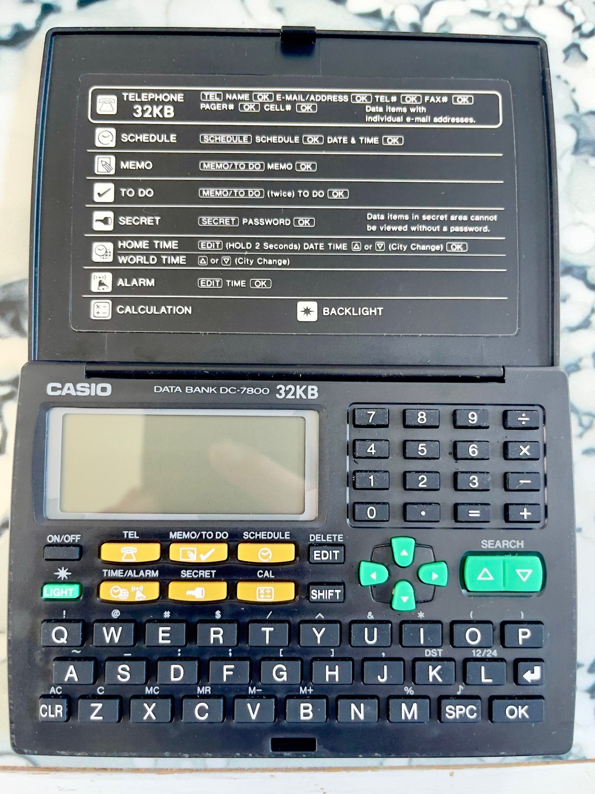 Casio Databank DC-7800 Vintage elektronisch dagboek (32 KB), Ophalen of Verzenden, Computers en Rekenmachines