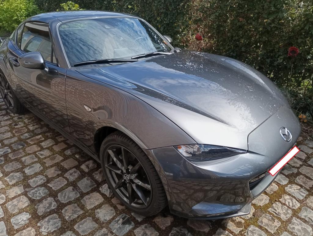 mazda mx5 rf, Autos, Mazda, Cuir, Argent ou Gris, Achat, Euro 6