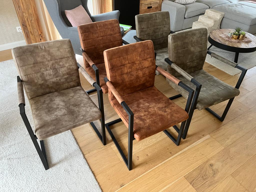 5 eetkamerstoelen (set), Huis en Inrichting, Ophalen, Gebruikt, Vijf, Zes of meer stoelen