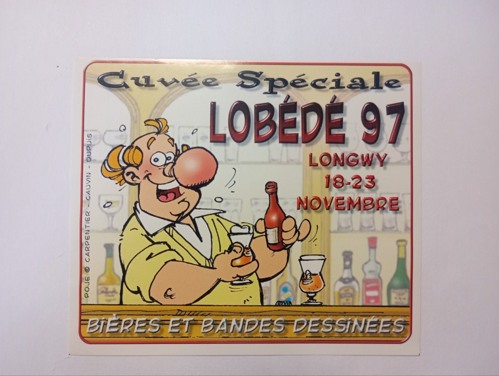 Brasserie bière étiquette Lubédé, Collections, Marques de bière, Enlèvement ou Envoi