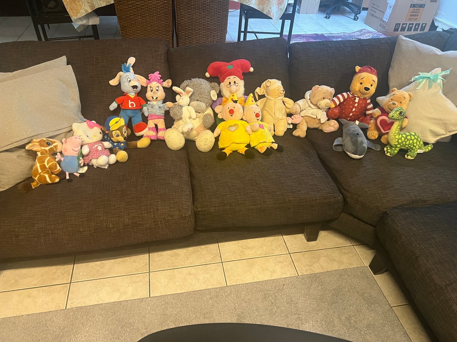 18 knuffels, Ophalen of Verzenden, Gebruikt, Speelkleed