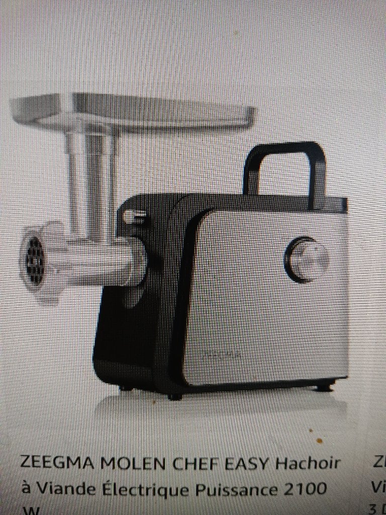 haak machine voor vlees en groenten Zeegma, Ophalen, Zo goed als nieuw, Vaatwasserbestendig, 3 snelheden of meer