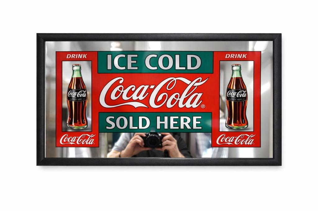 Vintage Coca-Cola spiegelbord – 32x22 cm, Tickets en Kaartjes, Evenementen en Festivals