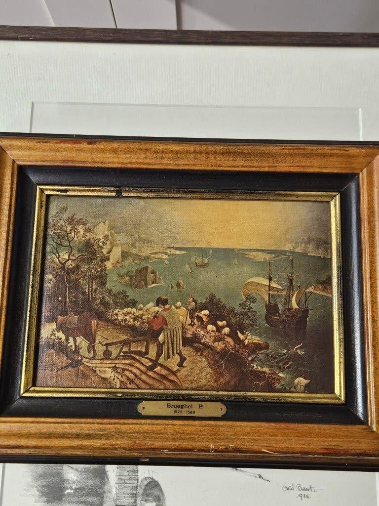 landschap met van van Icarus, Antiek en Kunst, Ophalen, Olieverf, Landschap, Doek