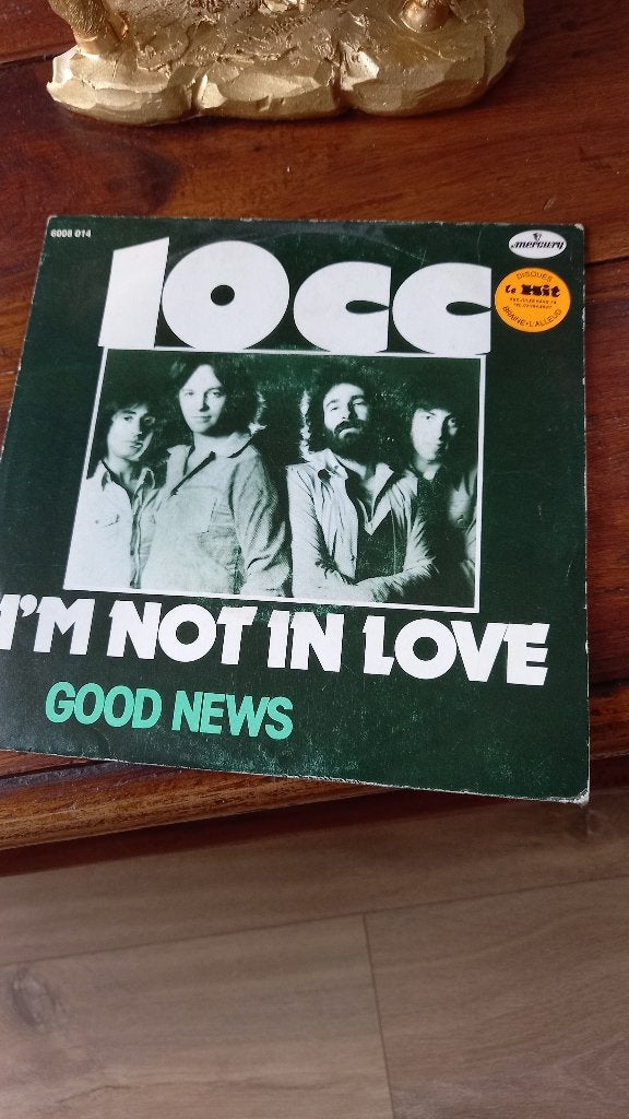 vinyl (45T) 10 cc "i'm not in love", Cd's en Dvd's, Ophalen, Zo goed als nieuw, Pop