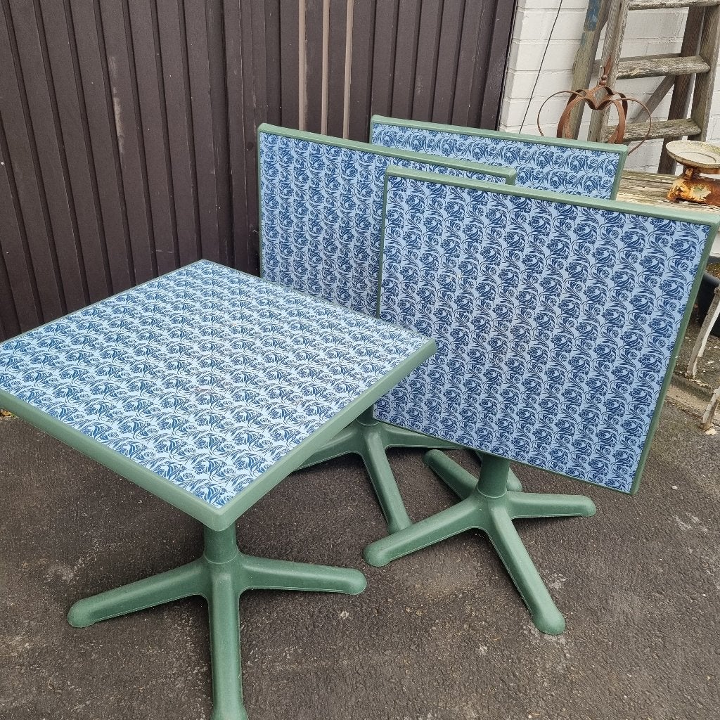 4 terrastafels opklapbaar, Tuin en Terras, Ophalen