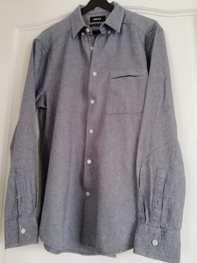 Hemd/overhemd medium, Mexx, Blauw, Zo goed als nieuw, Halswijdte 39/40 (M)