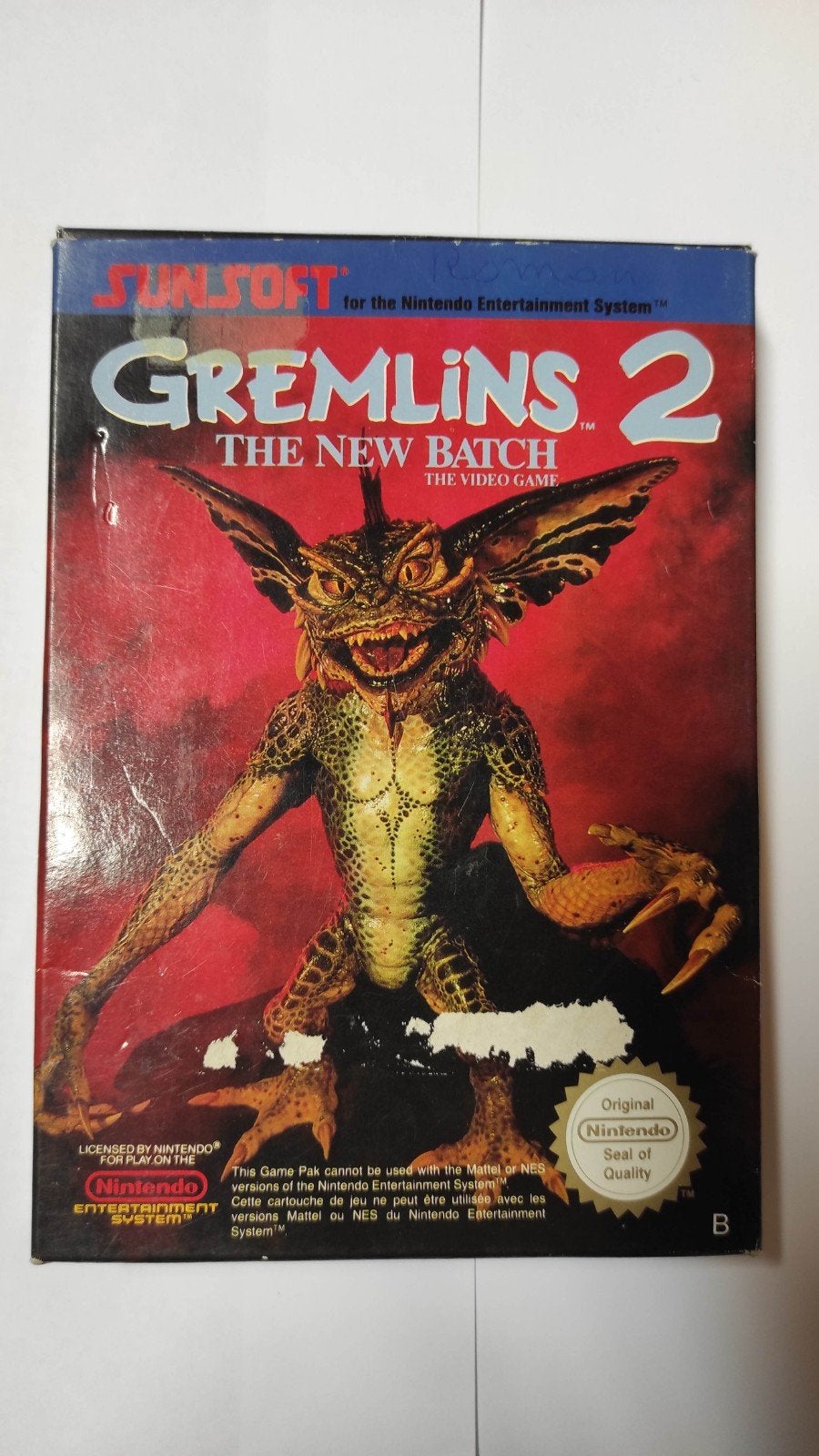 Nintendo NES Gremlins 2 avec boîte, Enlèvement, Utilisé, Plateforme