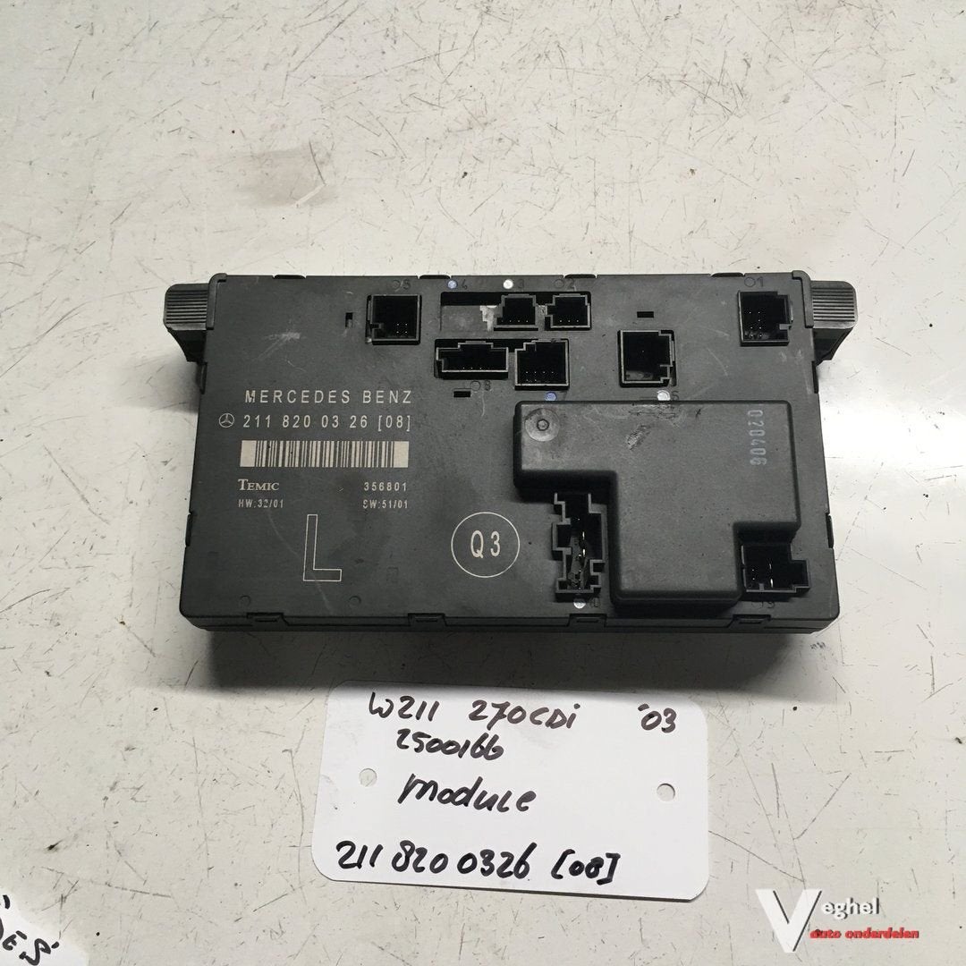 Mercedes W211 270 CDI sedan 2003 2500166   Module 211 820 03, -, Utilisé, -, -