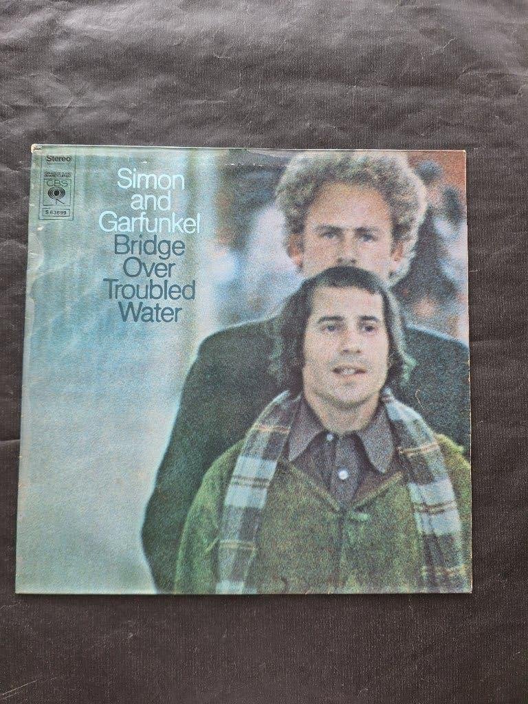 SIMON & GARFUNKEL "Bridge over Troubled Water" LP (1970), Avec pochette intérieure, Utilisé, Envoi, LP