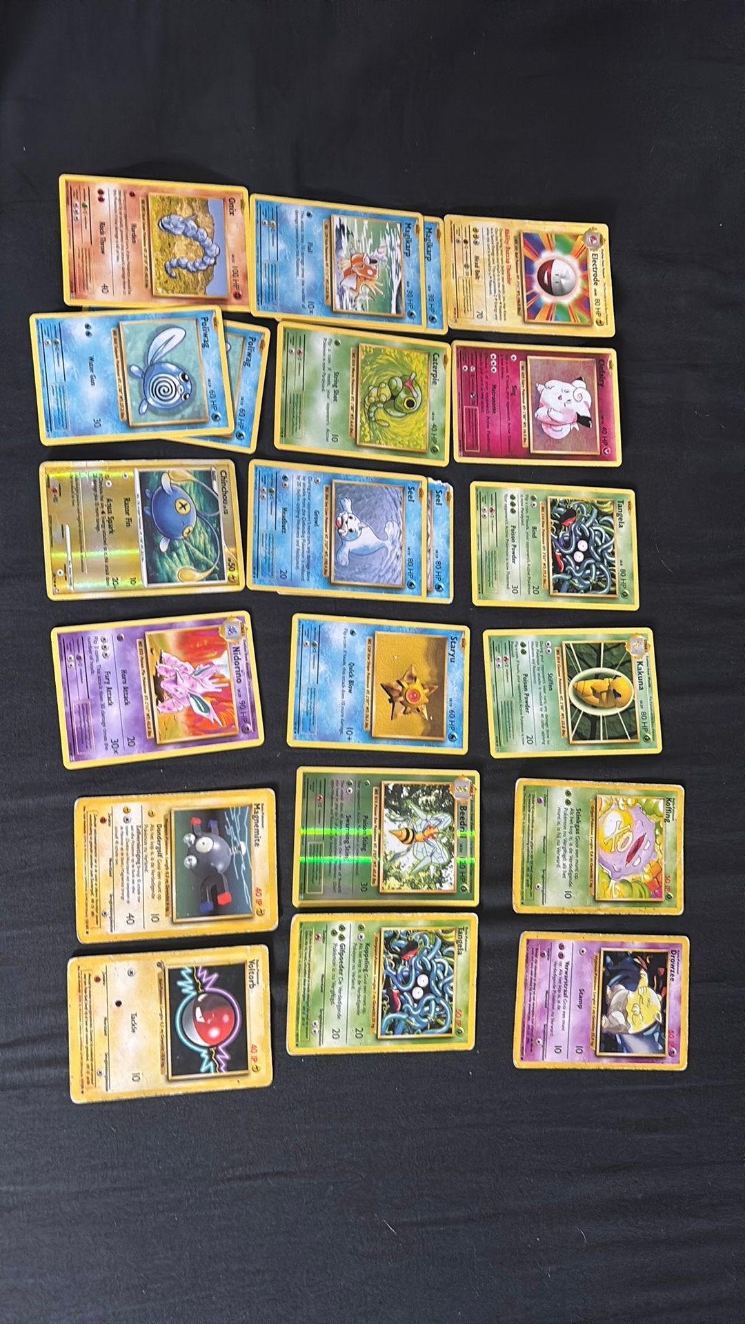Pokemon kaarten set 108 en 102, Enlèvement, Comme neuf