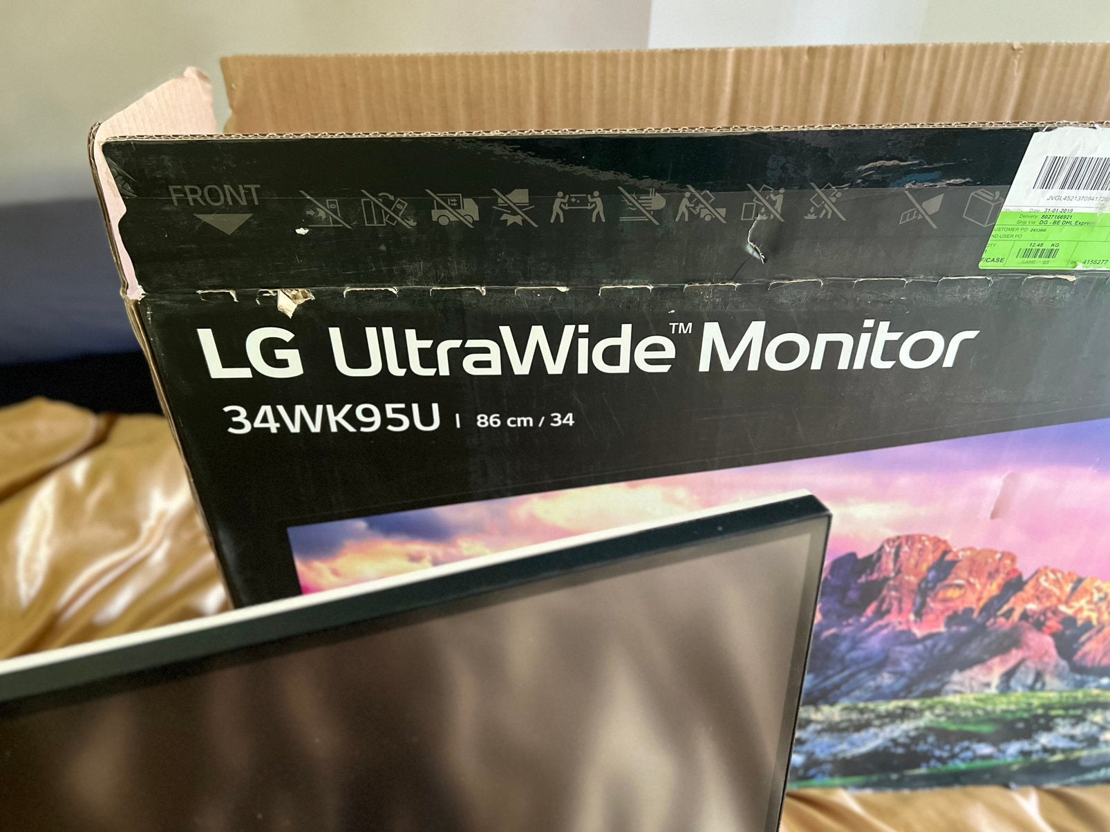 5K-monitor - LG UltraWide 34WK95U – 34” 5K2K Monitor, Ophalen, Zo goed als nieuw, HDMI, Ultrawide