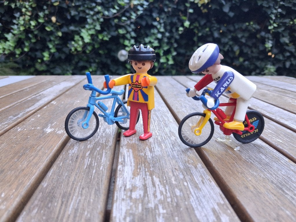 Playmobil Set 3846 + 3710 - Hardlopers voor wielrenners, Ophalen, Gebruikt, Complete set, City action